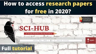 How to download the research papers in 2020  Using SciHub [upl. by Yatnahc155]