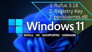 How to install windows 11 on unsupported pc [upl. by Notwen]