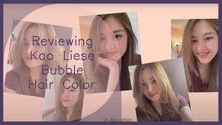 Product Review  Kao Liese Bubble Hair Color  Milk Tea Brown [upl. by Ahsiakal]