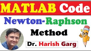 MATLAB Code of NewtonRaphson method for root finding [upl. by Nickolas129]