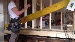 How To Install Load Bearing Beam Laminated Veneer Lumber LVL Part3 [upl. by Irneh115]