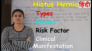 What is Hiatus Hernia in Hindi  Part 1  Types  Risk Factor  Causes  Clinical Manifestation [upl. by Stark882]