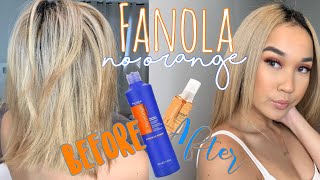 FANOLA NO ORANGE SHAMPOO REVIEW [upl. by Ivens411]