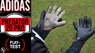 STRAPLESS ADIDAS Adidas Predator 20 Pro Goalkeeper Glove Review amp PlayTest [upl. by Etnauq]