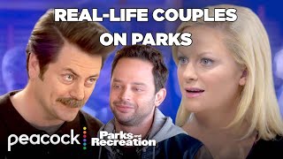 every time actors real life partners appeared on Parks And Rec  Parks and Recreation [upl. by Sirad]