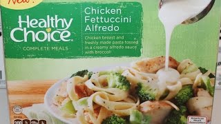 Healthy Choice Chicken Fettuccini Alfredo Review [upl. by Atiuqahs]