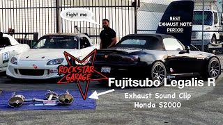 RSG Presents Fujitsubo Legalis R S2000 Exhaust Soundclip HDHQ [upl. by Ranite]